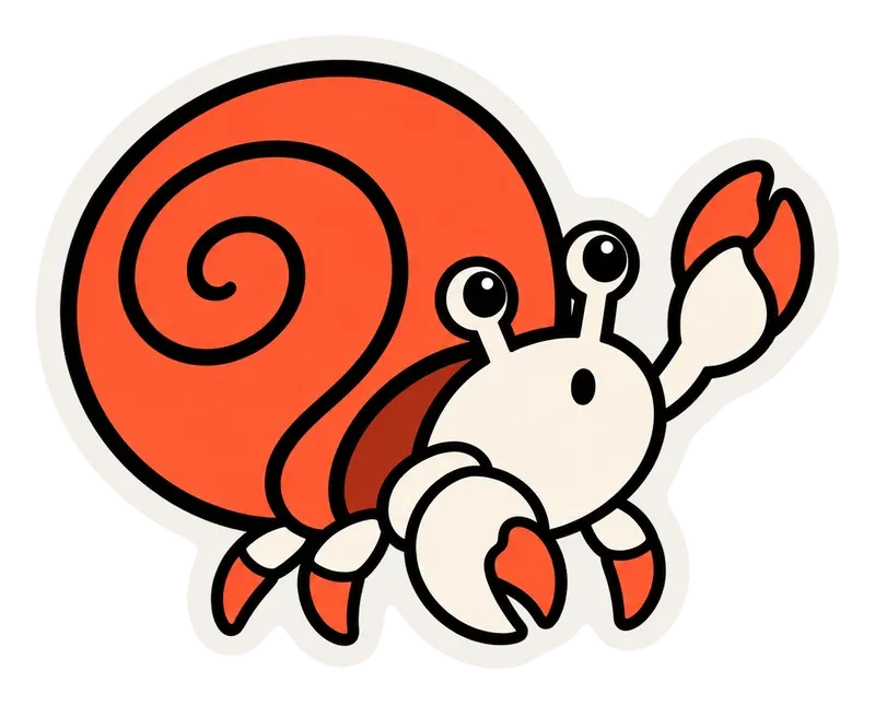 Kip the hermit crab, leaping for golden keys that are floating out of reach